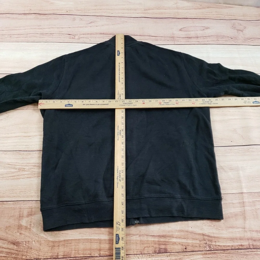 Banana Republic Sweater Mens‎ Extra Large Black Sweatshirt Preppy Full Zip Adult